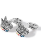 Paul Smith - Silver-Tone and Enamel Cufflinks