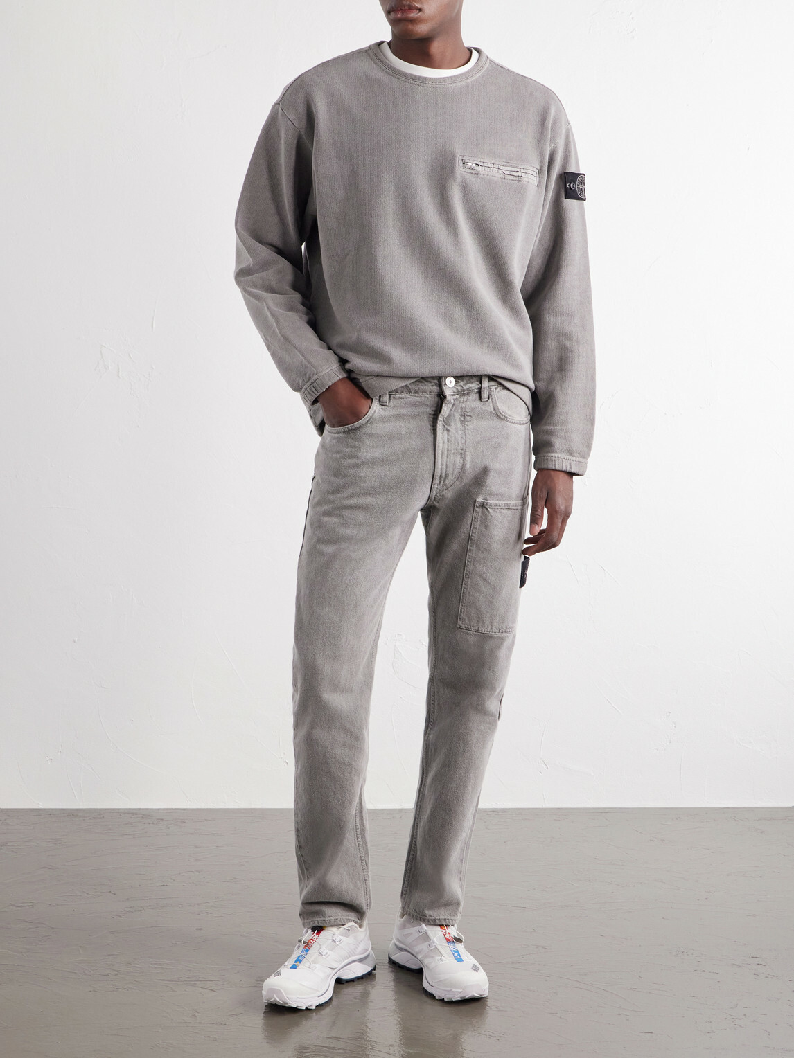 Stone Island - Straight-Leg Jeans - Gray