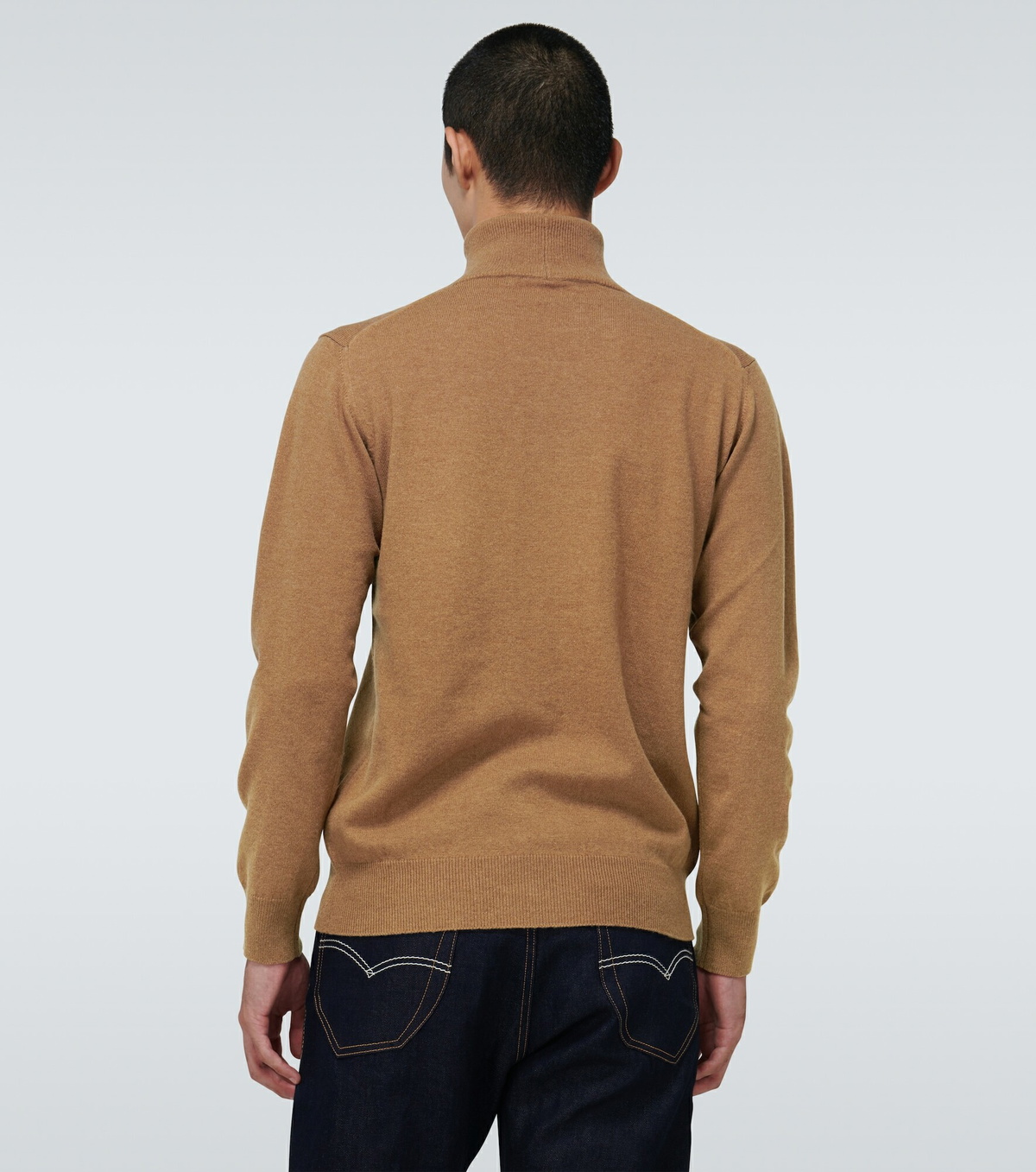 Junya Watanabe - Patchwork wool turtleneck sweater