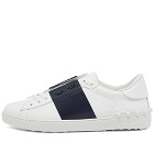 Valentino Men's Open Low Top Sneakers in White/Navy