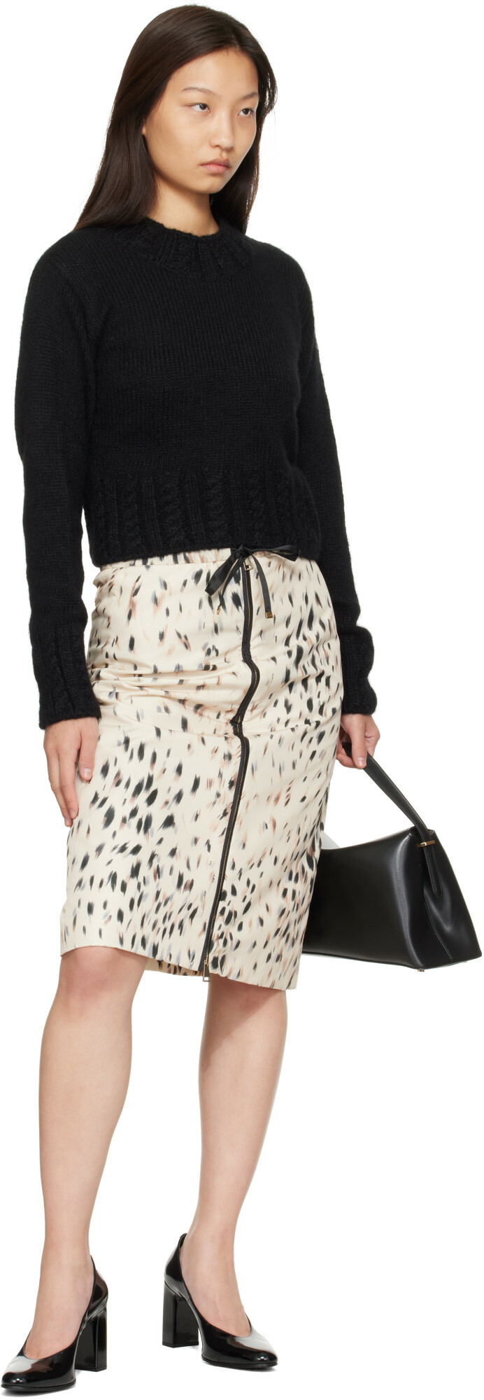 Moncler Black Alpaca Blend Turtleneck Sweater