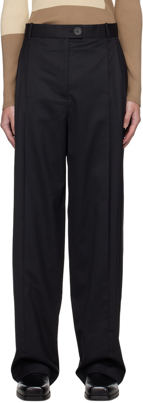 Photo: Peter Do Black Front Slit Trousers