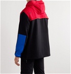 Aztech Mountain - Shell-Panelled Fleece-Back Jersey Hooded Jacket - Black