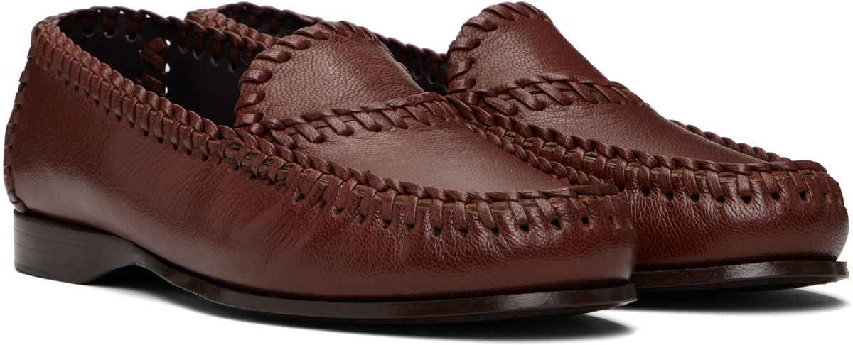 HEREU Brown Sastre Supple Shiny Loafers