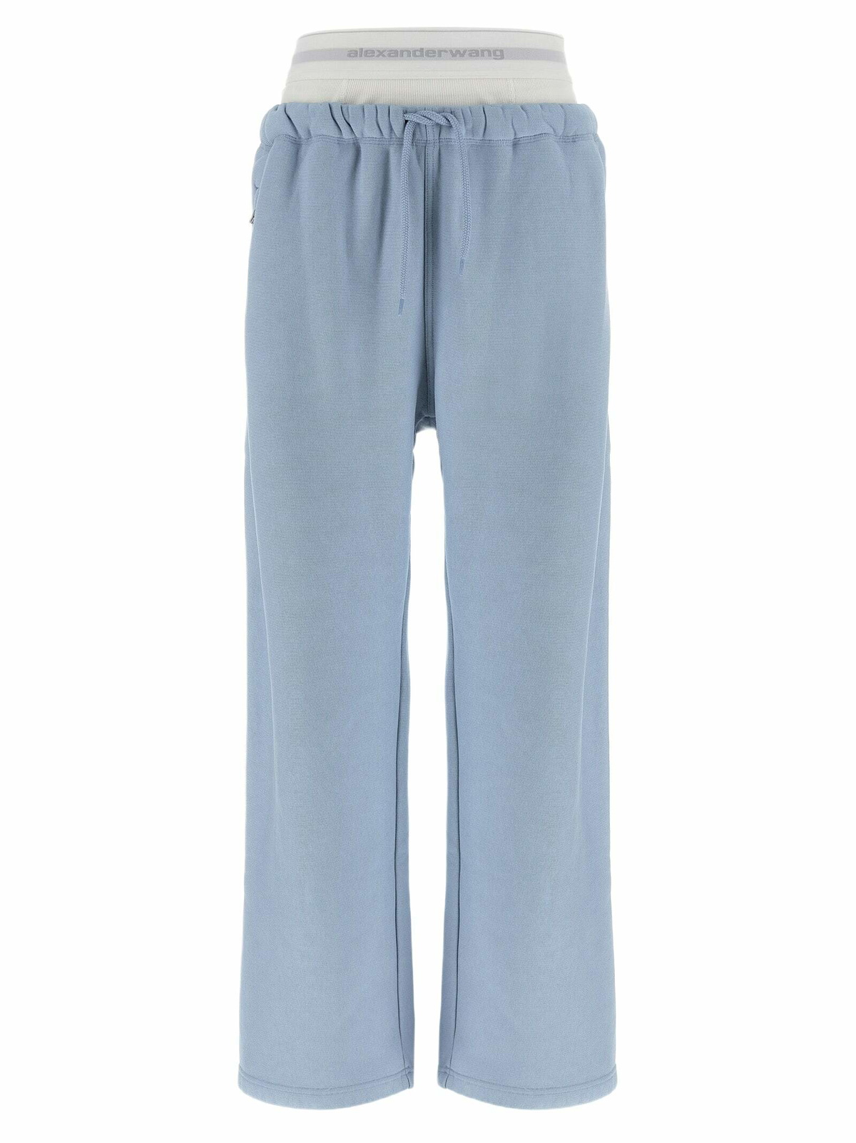 T by Alexander Wang wide Leg W/ Logo Elastic Exposed Brief Joggers