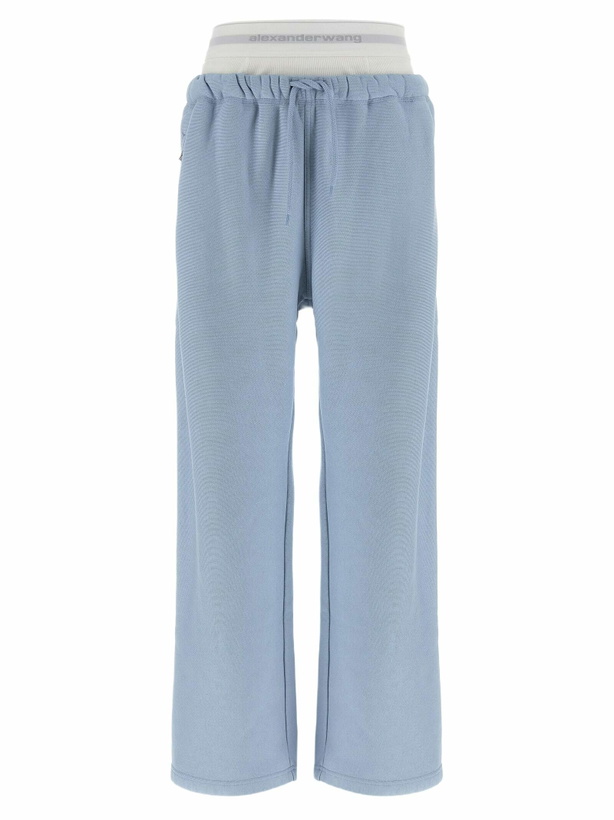 Photo: T by Alexander Wang wide Leg W/ Logo Elastic Exposed Brief Joggers