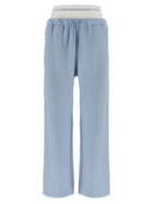 T by Alexander Wang wide Leg W/ Logo Elastic Exposed Brief Joggers