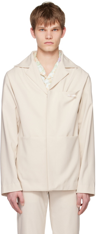 Photo: young n sang Beige Shell Blazer