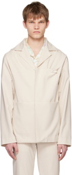 young n sang Beige Shell Blazer