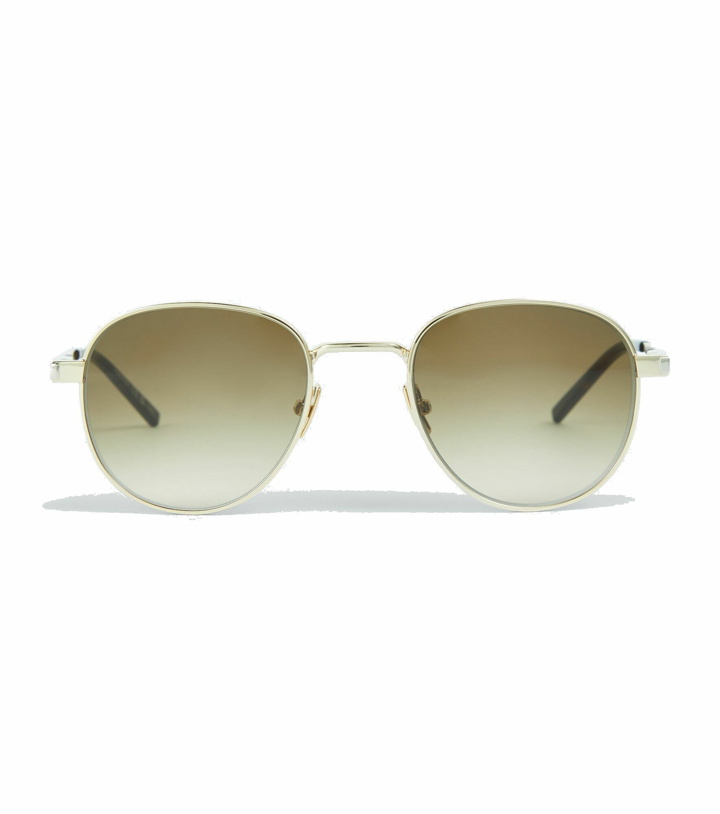 Photo: Saint Laurent - Metal round-frame sunglasses