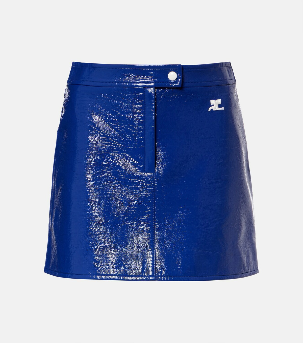 Courrèges Reedition vinyl miniskirt