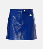 Courrèges Reedition vinyl miniskirt