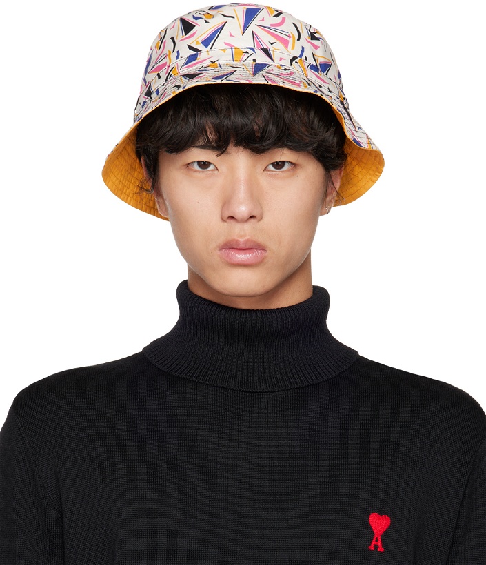 Photo: A.P.C. Off-White Reversible Mark Bucket Hat