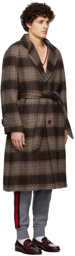 Gucci Brown Check Coat