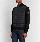 Canada Goose - HyBridge Quilted Down Shell and Merino Wool Jacket - Black