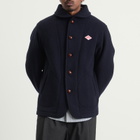 Danton Men's Round Collar Jacket in Navy