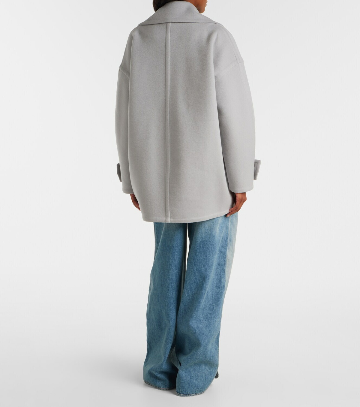 Loewe Pebble double-breasted wool peacoat