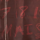 Maison Margiela Women's Number Scarf in Burgundy 