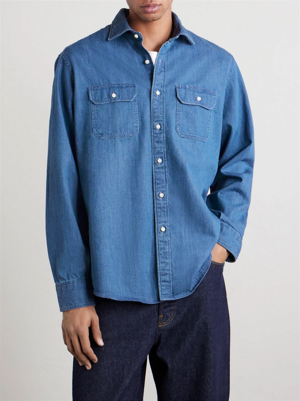 Sid Mashburn - Denim Shirt - Blue