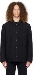 Sunspel Black Quilted Jacket