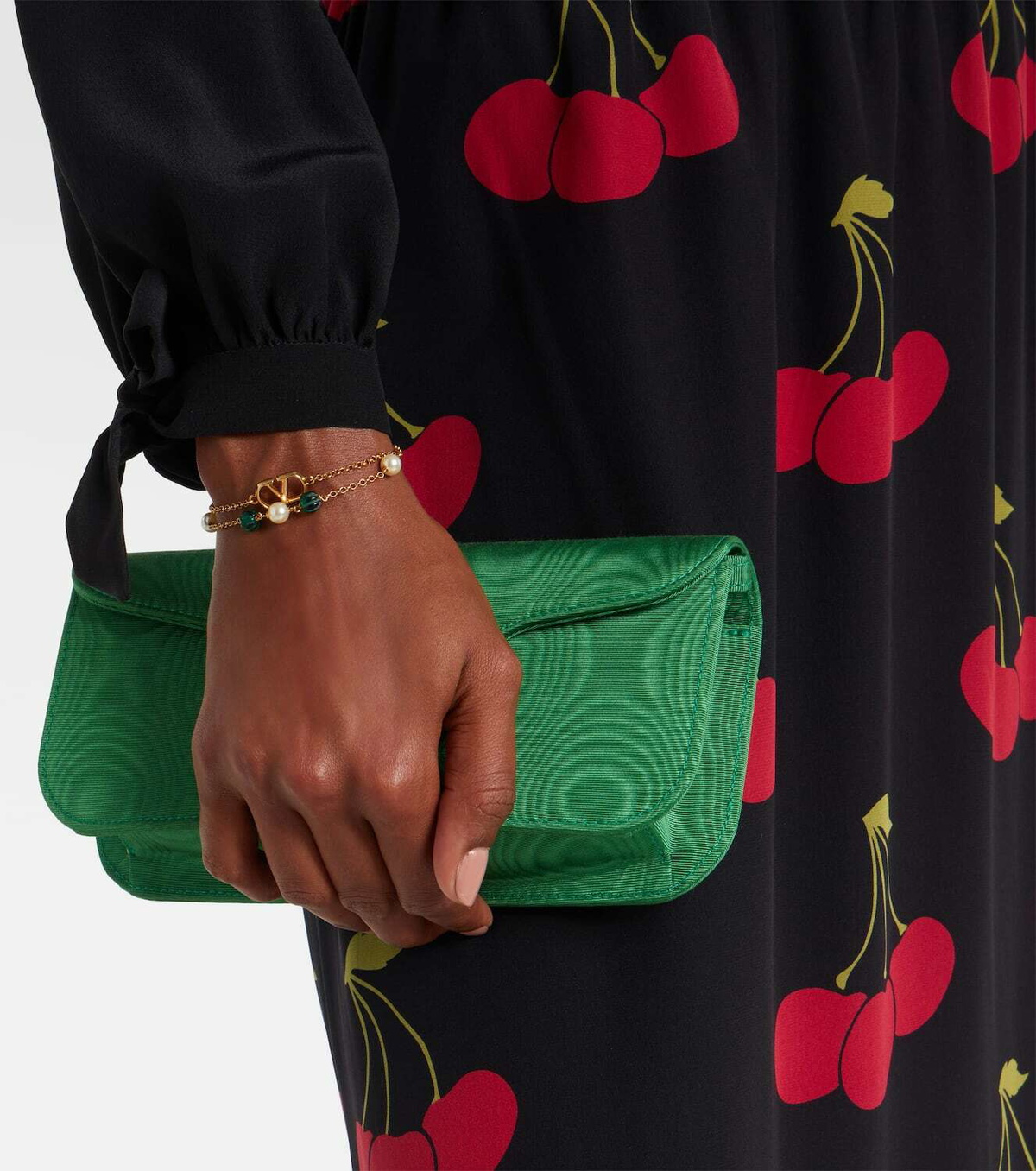 Valentino VLogo beaded Swarovski® pearls bracelet
