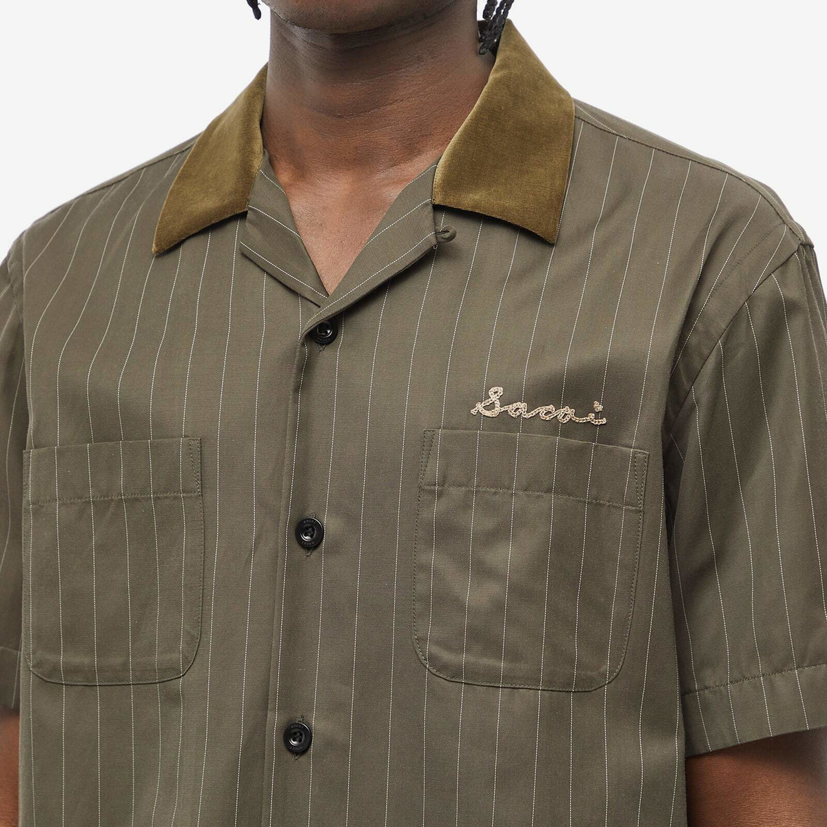 sacai Cotton Twill Bowling Shirt サカイ Sacai サカイ 22SS 22-02792M Cotton Twill Bowling Shirt