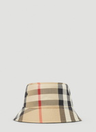 Burberry - Check Bucket Hat in Beige