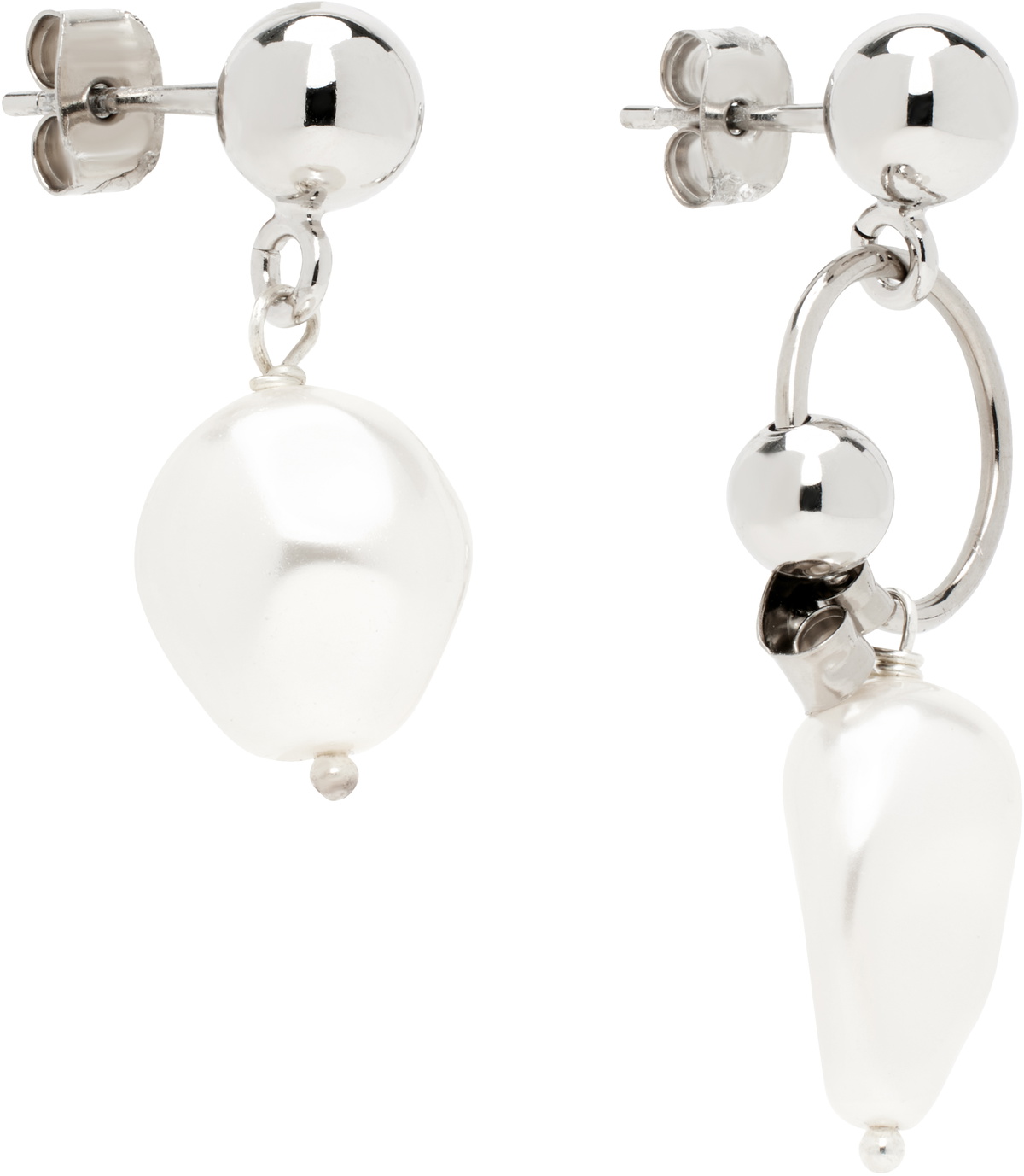 Justine Clenquet Silver Richie Earrings Justine Clenquet