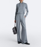 Gucci Wool and silk wide-leg pants
