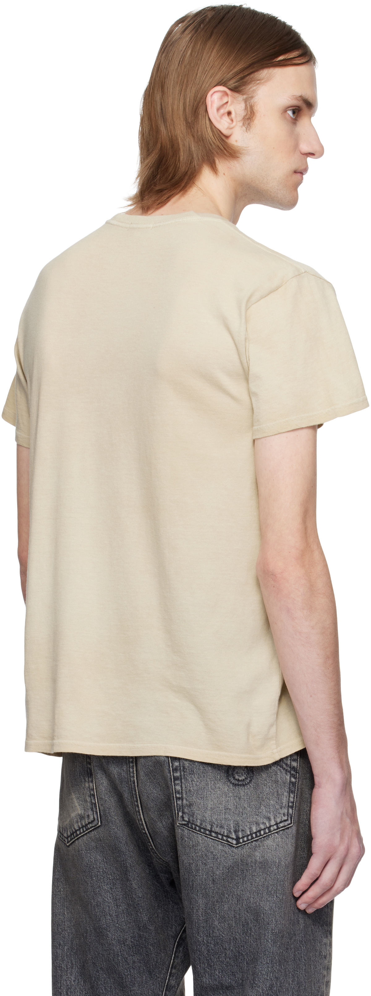 R13 Beige 'Fuckers' Boy T-shirt