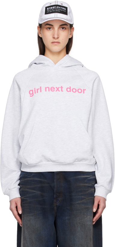 Photo: Praying SSENSE Exclusive Gray 'Girl Next Door' Hoodie