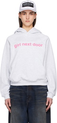 Praying SSENSE Exclusive Gray 'Girl Next Door' Hoodie