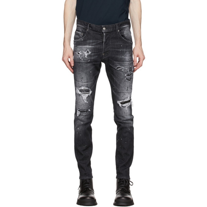 Photo: Dsquared2 Black Ripped Skater Jeans