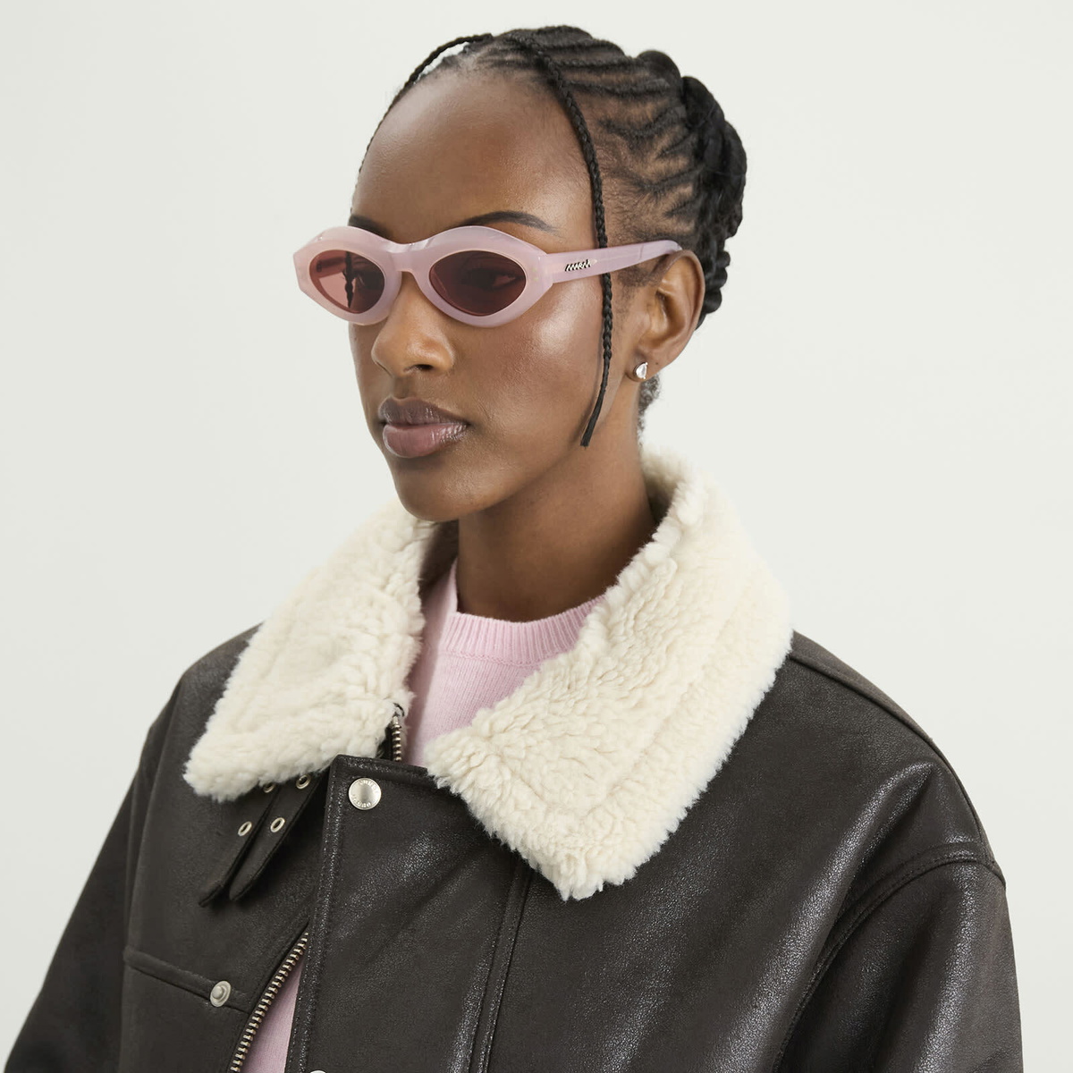 Retrosuperfuture x Marni Zytherin Sunglasses in Pink/Bordeaux