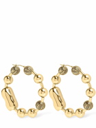 MARC JACOBS Monogram Ball Chain Hoop Earrings
