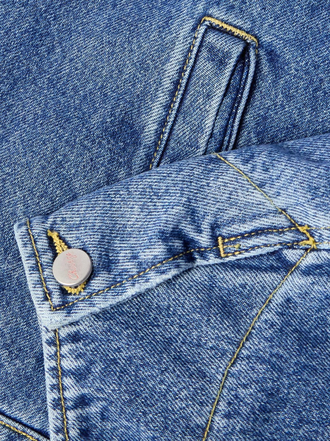 Cherry Los Angeles - Logo-Print Denim Blouson Jacket - Blue