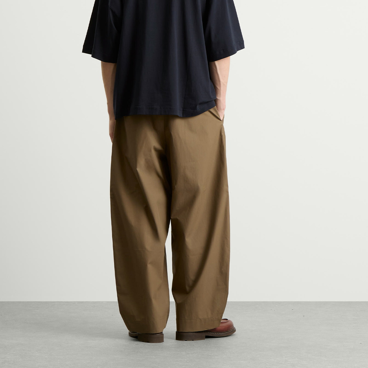 Studio Nicholson Men's Double Pleat Volume Pant in Boulder Studio