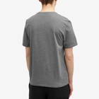 Maison Kitsuné Men's Fox Head Patch Regular T-Shirt in Dark Grey Melange