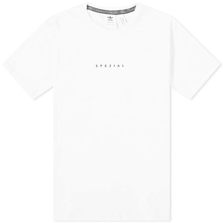 Photo: Adidas Statement Men's Adidas SPZL Graphic T-Shirt in Core White