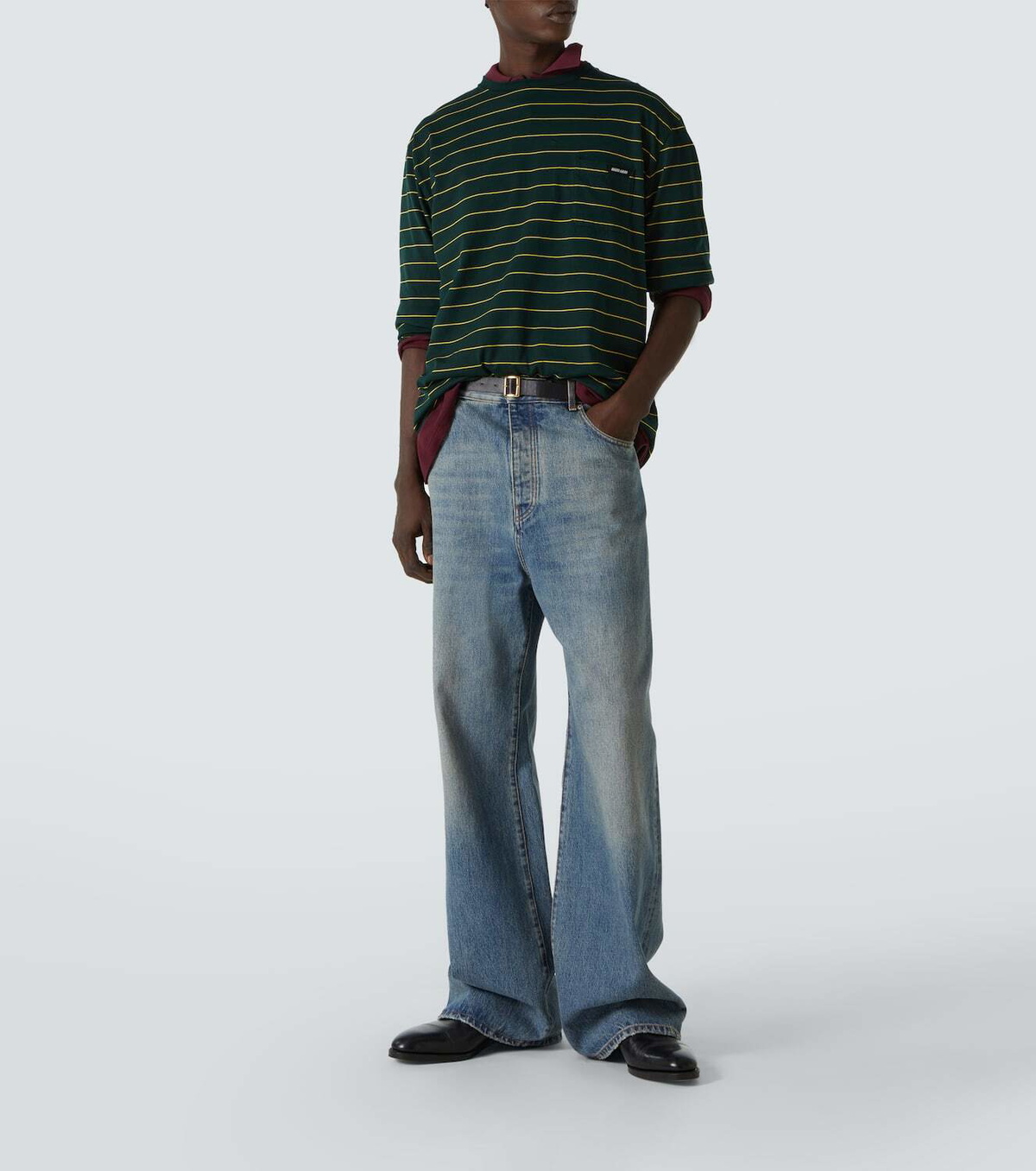 Miu Miu Striped cotton jersey T-shirt Miu Miu Miu Miu Striped cotton jersey T-shirt Miu Miu