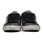 Golden Goose Black and White Superstar Sneakers