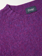 Drake's - Brushed-Wool Sweater - Purple