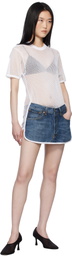 Bless White & Blue Nº77 T-Shorts Minidress