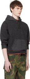 RRL Gray French Terry Hoodie