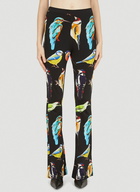 Stella McCartney - Bird Print Pants in Black