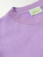 Aries - Logo-Print Cotton-Jersey Sweatshirt - Purple