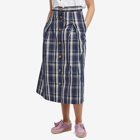 Beams Boy Women's Check Skirt in Navy Chalk