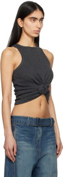 Magda Butrym Gray Knotted Tank Top