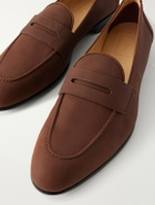 Brioni - Nubuck Penny Loafers - Brown