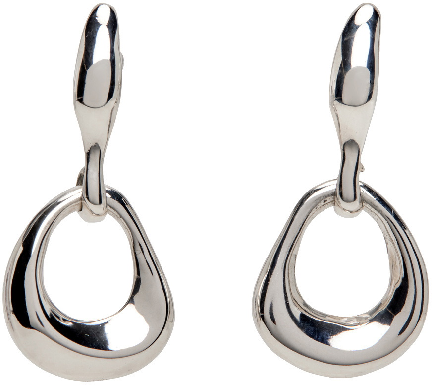Faris Seep Hoop Small Earrings in Sterling Silver